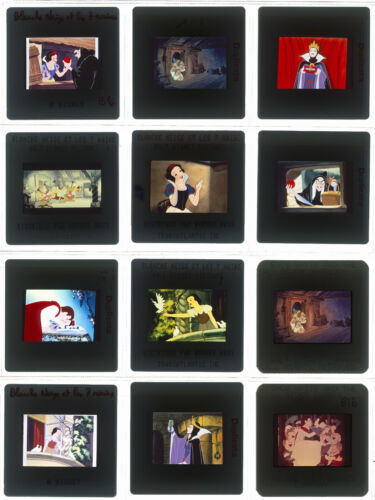 Lot 50 ektas slides originals Snow White and the Seven Dwarfs Walt Disney - Photo 1/5