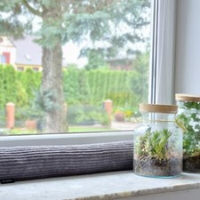 4L Textil Zugluftstopper Durchzugstopper Windstopper für Türen und Fenster