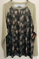 Men's Sports T-Shirt UPF 50 Outdoor Fishing Sun Shirt Skin Protection UV Sz XL