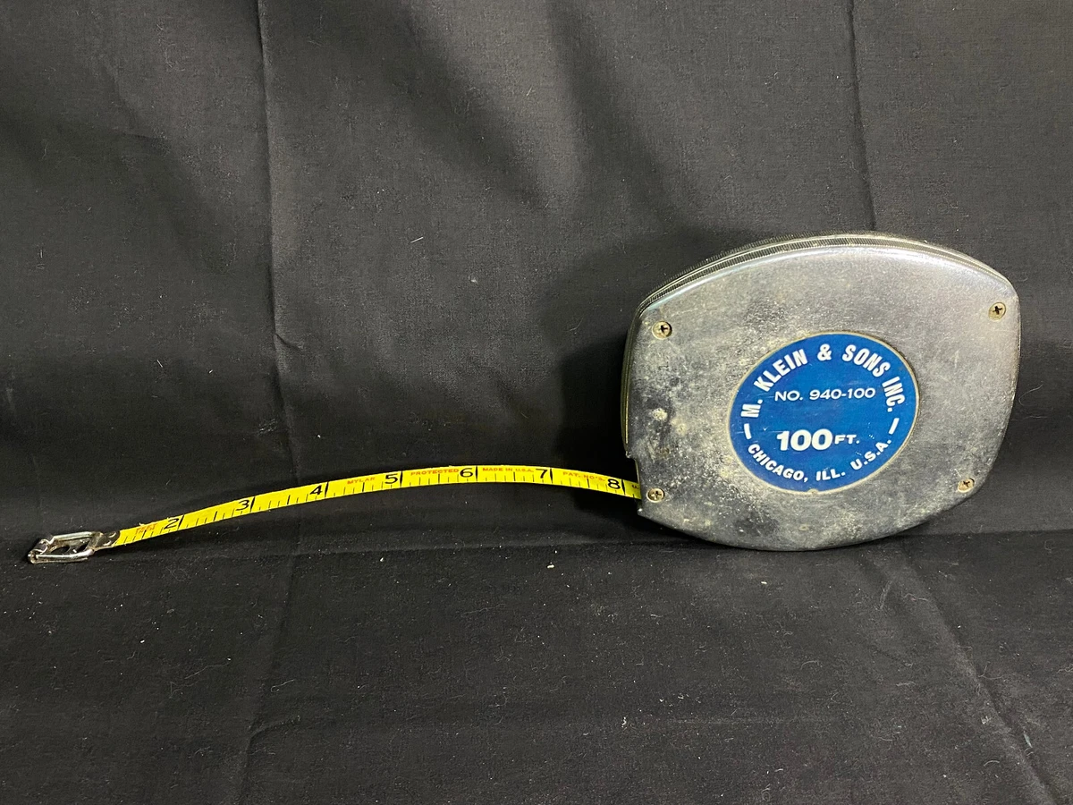 M. Klein Sons Inc. Vintage 100 Ft Tape Measure eBay