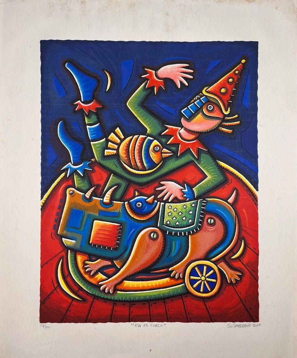 ALFREDO SOSABRAVO. Engraving. Serigraphy. Contemporary art. Cuban art.