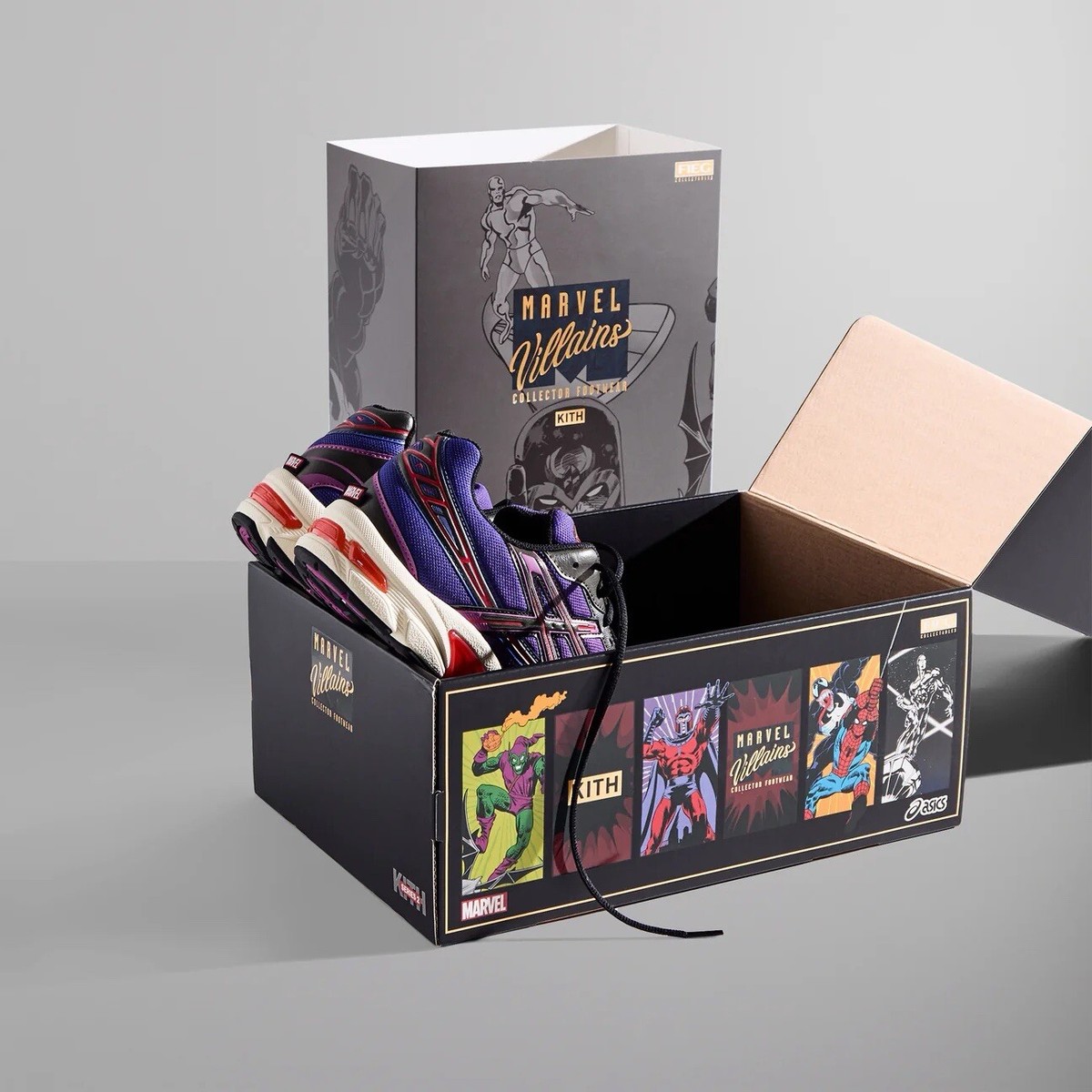 Kith Marvel Asics Villains Gel-1130 Magneto Comic Pack Included 
