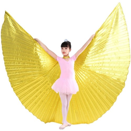 Carnival Festival Belly Dance Wings With Sticks Isis Wings Performance Costume - Picture 14 of 18