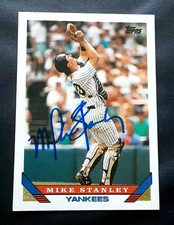MIKE STANLEY NEW YORK YANKEES CATCHER SIGNED ...