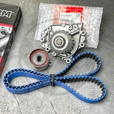 Gates Racing T227RB Timing Belt OEM Water Pump & Tensioner For Honda B16 Engines