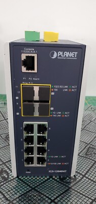 PLANET IGS-12040MT - Switch - managed - 8 x 10/100/1000 + 4 x Gigabit SFP _1,4_5