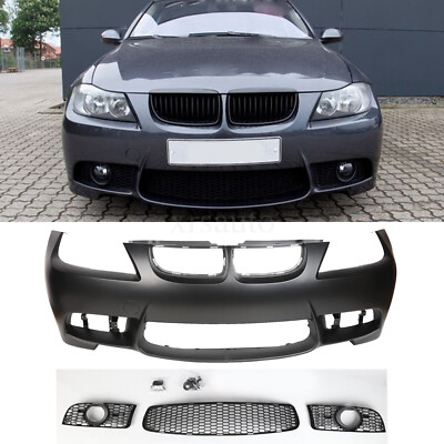 Front Bumper Cover No PDC Fit M3 Style For BMW 3 Series E90 E91 2005-2008