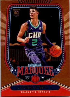 2020-21 PANINI CHRONICLES MARQUEE BRONZE PARALLEL #266 LaMELO BALL