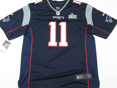 Julian Edelman 11 New England Patriots Super Bowl LIII 53 Jersey Blue eBay