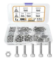 150-Zylinderschrauben Mit Innensechskant/Muttern-Set,M3-Edelstahl-Schraubenset