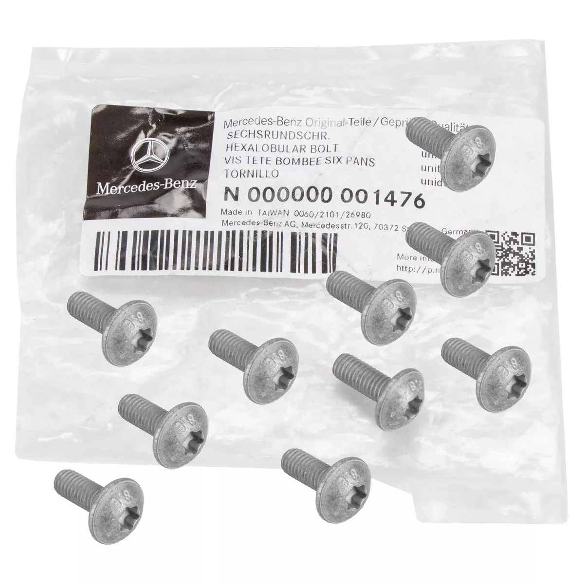 10x ORIGINAL Mercedes-Benz Torx Schraube M6x16 W169 W176 W177 W203 