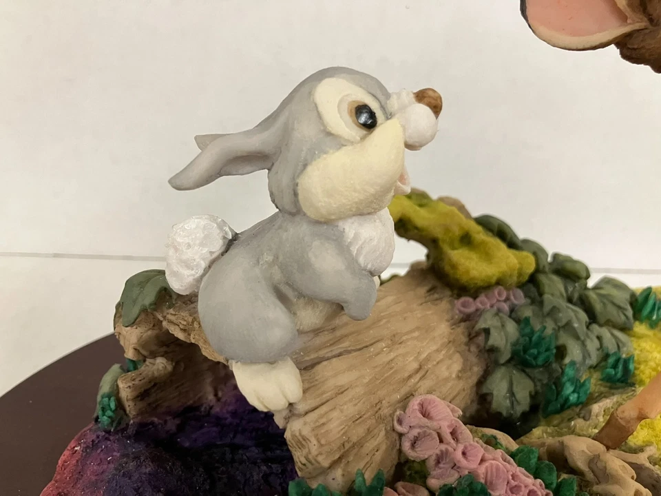 Bambi w Butterfly & Thumper Walt Disney Arden Sculptures by Christopher Holt - Image 4 of 4