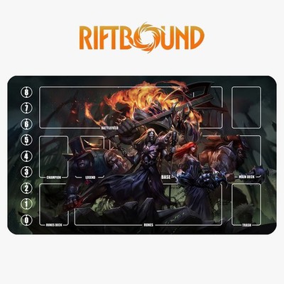 Sona Pentakill Riftbound League of Legends Playmat+Bag Trading Card Game Mat 14