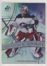 2020 Upper Deck SP Game Used Authentic Rookies 62/80 Matiss Kivlenieks #131 5li