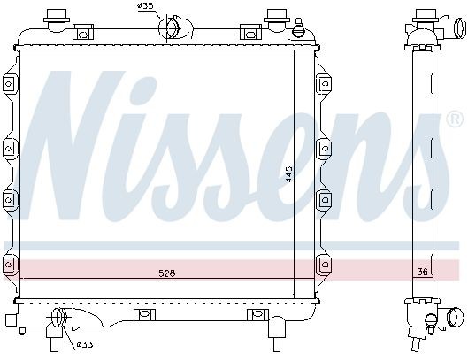 Nissens KüHler, MotorküHlung 61279 FüR CitroËN-image