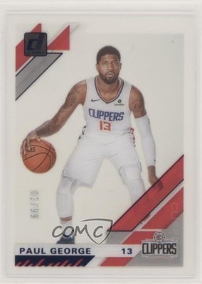 2019-20 Panini Clearly Donruss Blue 1/99 Paul George #19 n1u