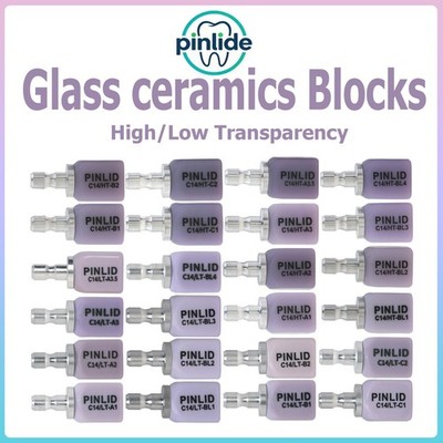 Dental Glass Ceramic Lithium Disilicate CAD/CAM E.max CEREC Inlab Blocks HT/LT