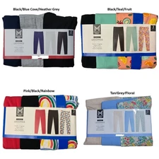 Member's Mark Girls 3-Pack Elastic Waistband Cotton Leggings