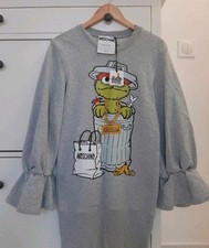 Moschino Sesam Street Pullover Sweater Sweatshirt Kleid Gr. 30