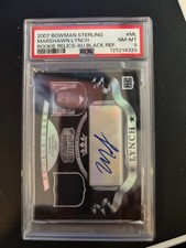 2007 Bowman Sterling Marshawn Lynch Rookie Relics-Au.Black Ref /10