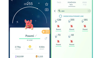  Shiny Pawmi (Schillernd Pamo) Community Day Pokemon GO  Mini PTC