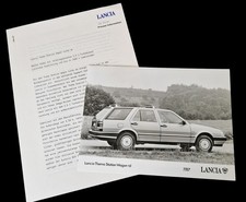 LANCIA THEME STATION WAGON Press Information Press Photo 1987 8