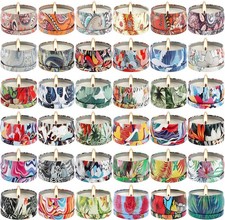 Set 36Pack Scented Candles,Candvent Calendar 2025,Gifts Soy Wax Travel Tin Jar C