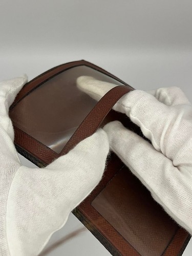 Louis Vuitton Monogram Card Wallet Card Case Leather Brown USED E1213-5 - Picture 21 of 24