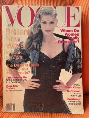 Cindy Crawford Vogue Magazine USA Kate Moss By Nick Night 1994 Free Post UK