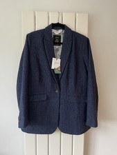 Joules 18 Blue Herringbone Bramble Jacket