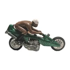 Vtg 1971 Mattel Hot Wheels Rrrumblers Green Straight Away Motorcyle Brown Rider