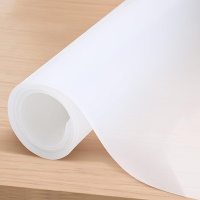 Translucent Silicone Rubber Sheet 12x12 Inch 1/8 Thick White Gasket Material