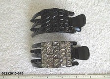 CLOSEOUT 3 1 1 NEW BLACK COLOR PLASTIC HAIR JAW CLIPS / COMB /CLAWS / COLOR DES