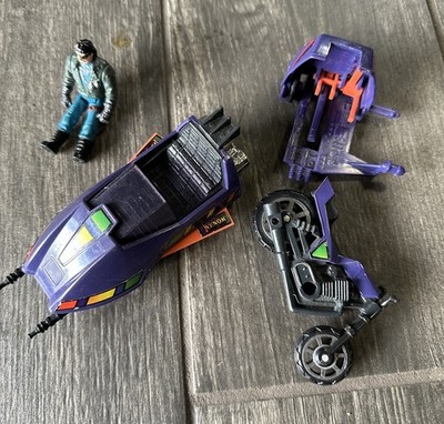 M.A.S.K. Kenner Piranha with Sly Rax Motorcycle Sidecar Venom Mask