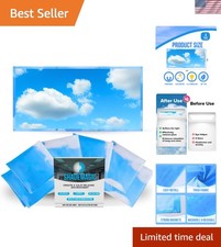 Fluorescent Light Covers for Classroom Office - Light Filter Pack of 4; Elimi...