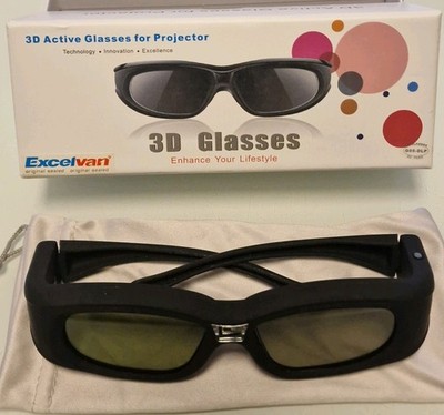 3D Active Glasses for Projektor Exelvan
