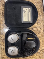 Bose QuietComfort 3 QC3 Wired Headphones - Black w/ Case Intermittent Audio