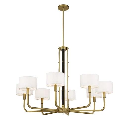 Minka Lavery 2788 Chelsea 8 Light 40"W Chandelier - Brass - Picture 4 of 4