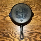 Vintage Griswold No. 5 Cast Iron Skillet 724 A Large Logo Erie, PA Restored!