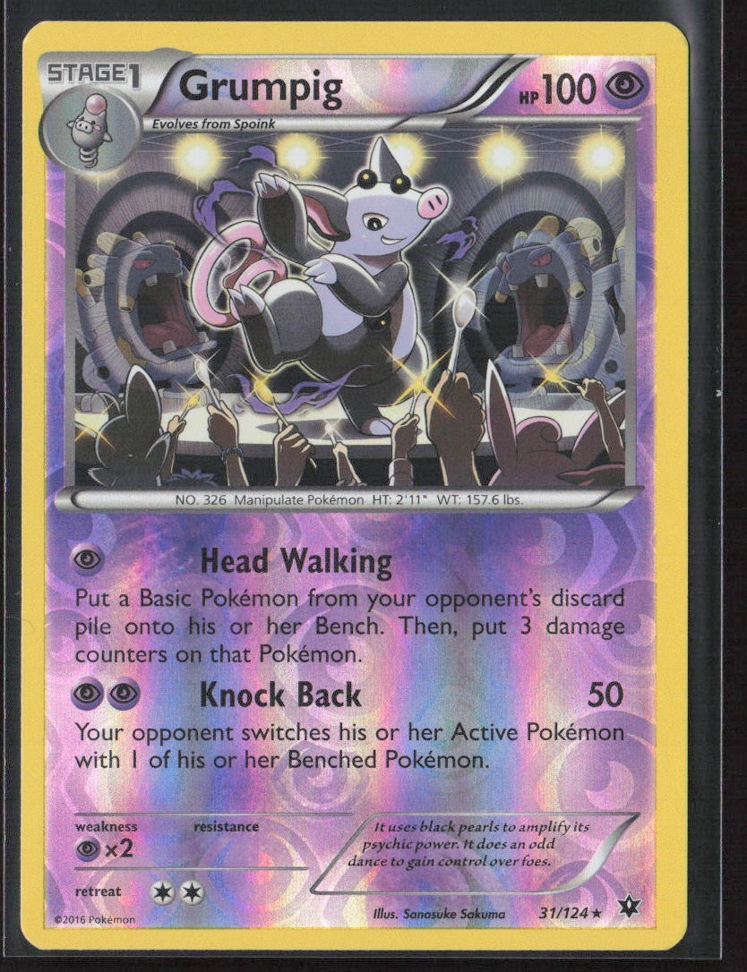 Grumpig 31/124 Fates Collide Reverse Holo LP