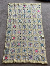 Handmade Crochet Baby Afghan Throw Blanket Pastel Granny Squares 62x40 Soft