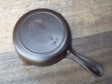 Griswold Puritan #3 / 6-1/2" Cast Iron Skillet #1501, Restored