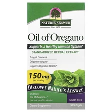 Nature s Answer Oil of Oregano Origanum Vulgare 150 mg 90 Softgels Cruelty-Free,
