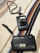 Nikon COOLPIX AW100 16MP Black Compact Camera 5x Optical Zoom GPS Waterproof HD