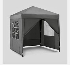 Brand New Grey 2x2M heavy weight pop up Gazebo with sides