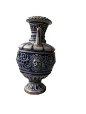 Tonvase mit 4 Löwenköpfen(35cm)