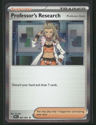Pokemon Paldean Fates Professor's Research 087 Holo
