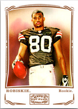 2009 Topps Mayo Brian Robiskie #39 Cleveland Browns RC Rookie Card. rookie card picture