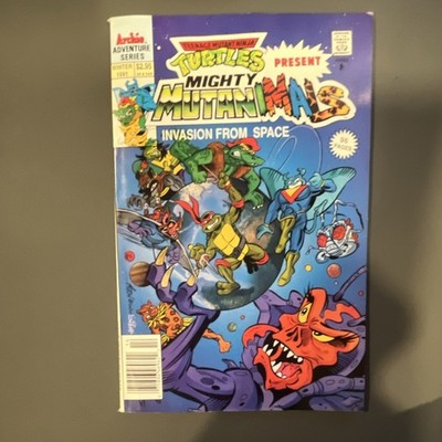 Archie TMNT Mighty Mutanimals Teenage Mutant Ninja Turtles 1991 Newsstand