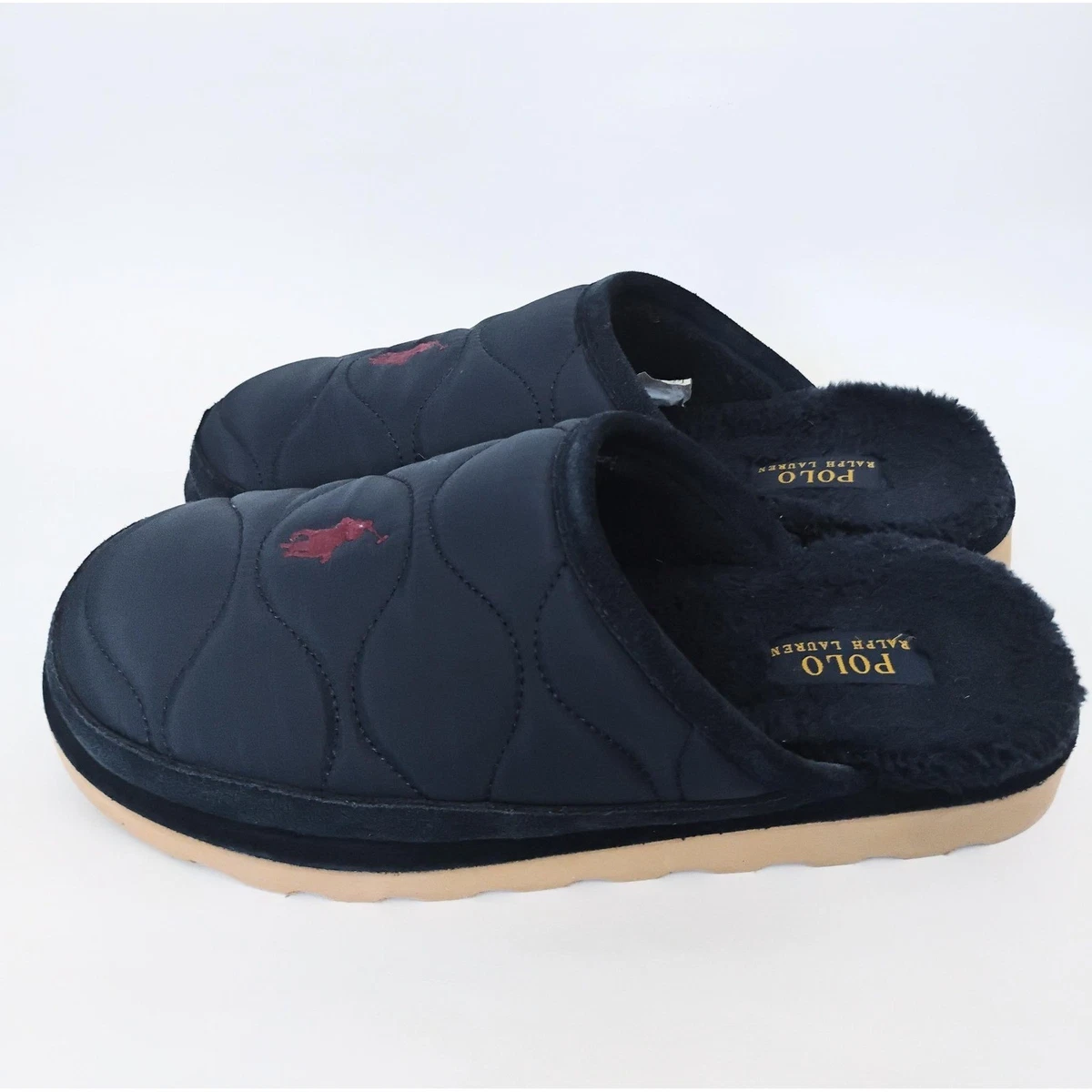 Polo Ralph Lauren Mens Reade Scuff Navy Quilted Puffer Slippers Size 9 Polo Ralph Lauren Polo Ralph Lauren | Slipper Reade Scuff  main image 4